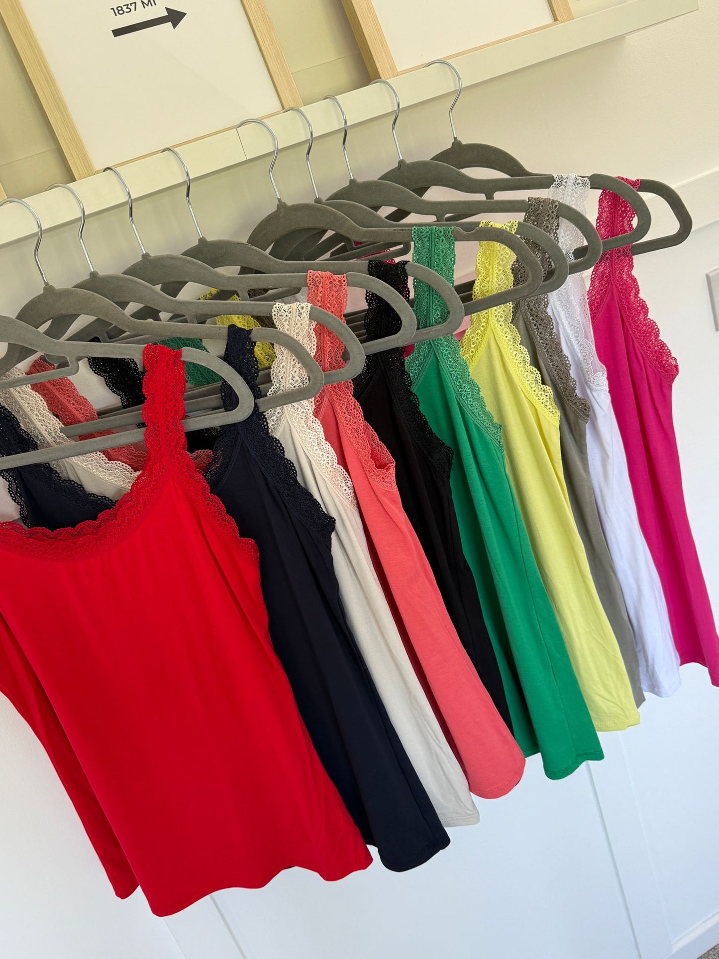 Lace Trim Basic Vest | Lots of Colours