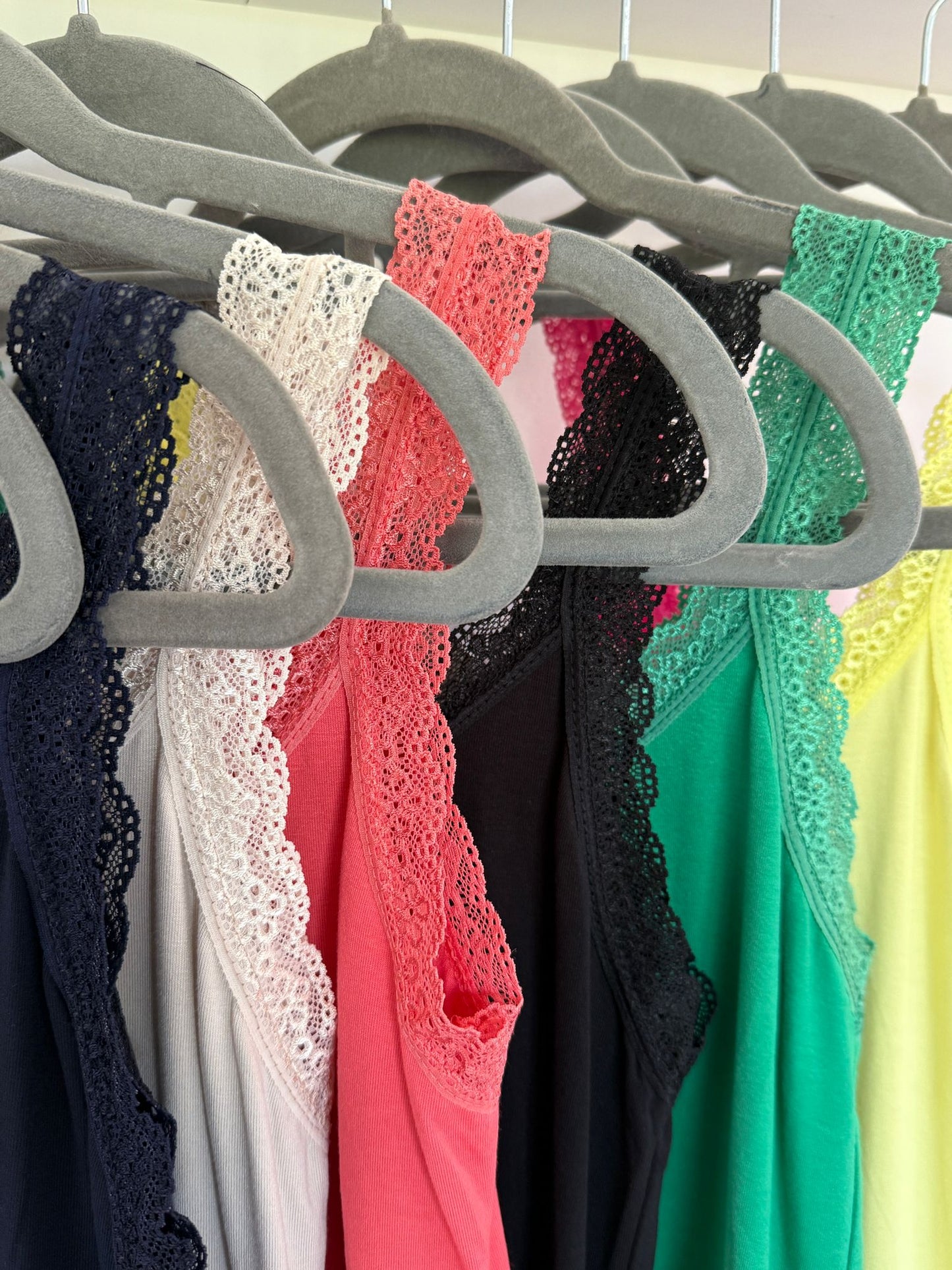 Lace Trim Basic Vest | Lots of Colours