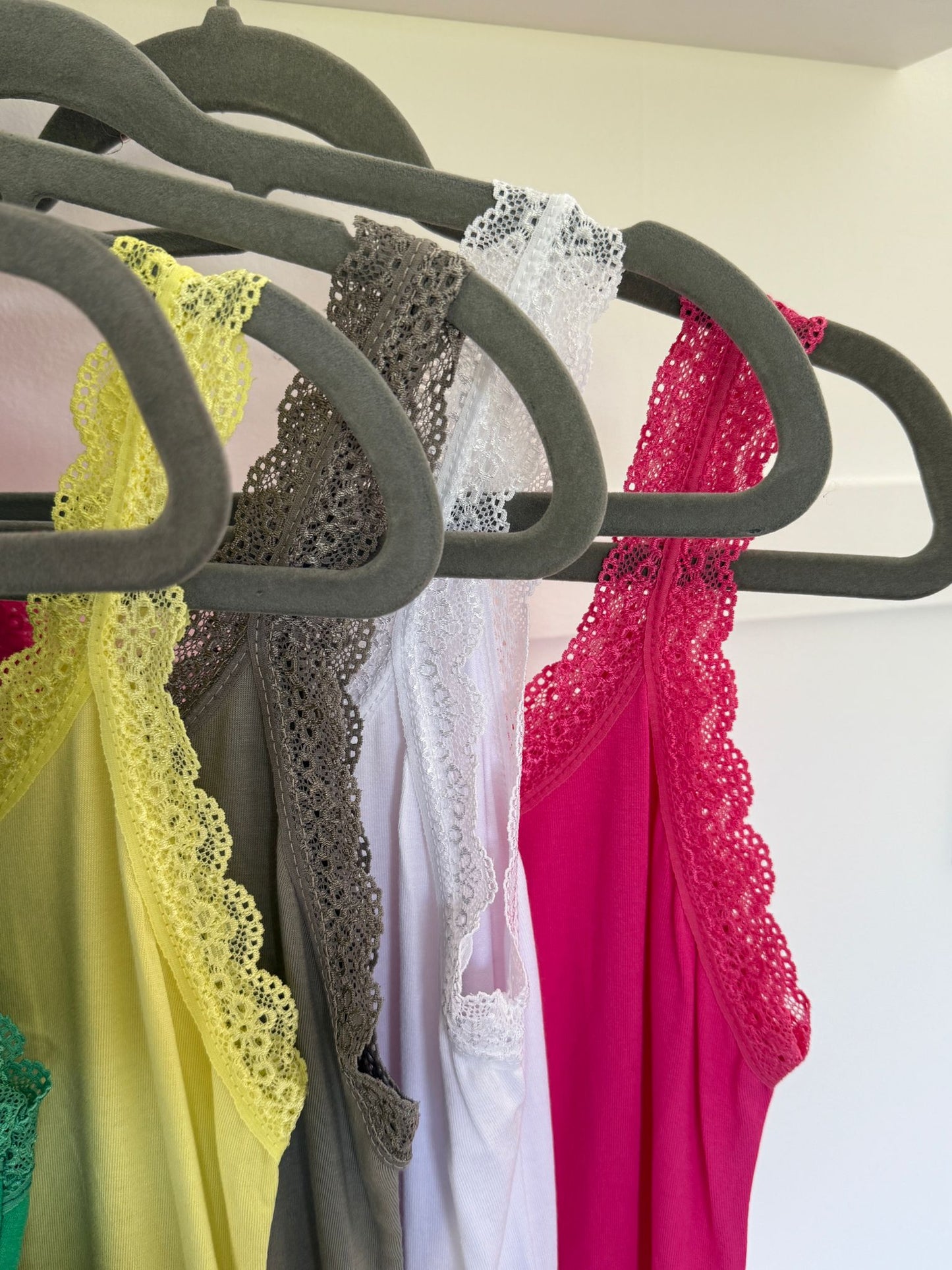 Lace Trim Basic Vest | Lots of Colours
