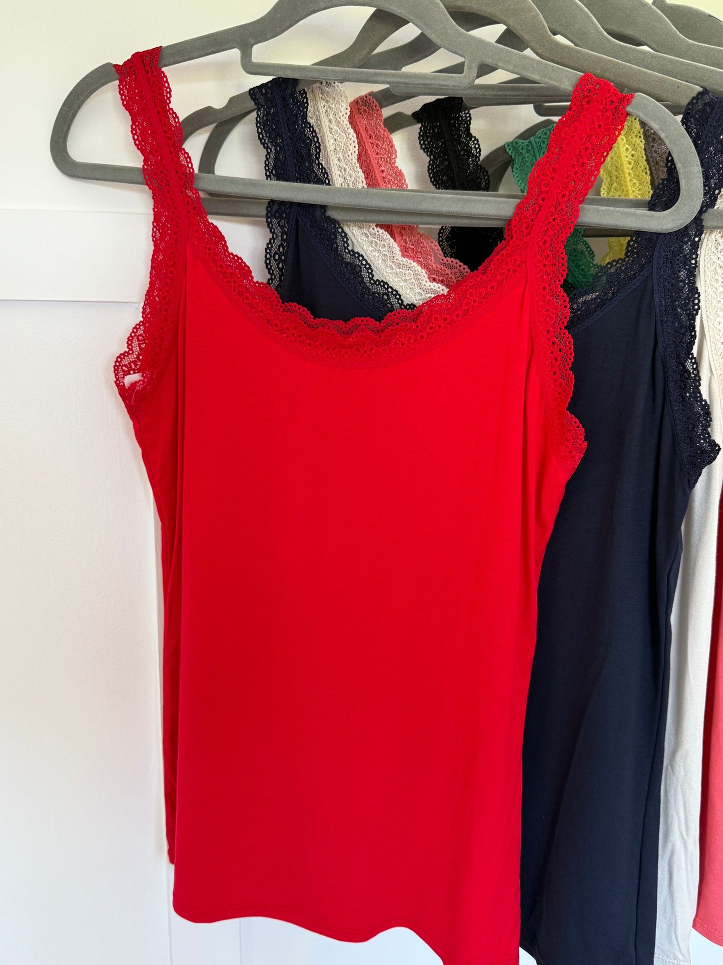 Lace Trim Basic Vest | Lots of Colours