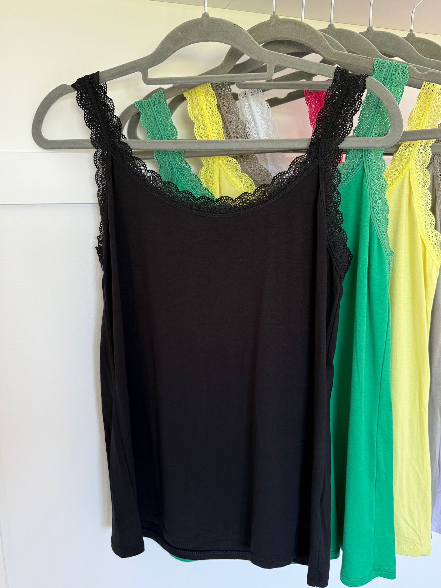 Lace Trim Basic Vest | Lots of Colours