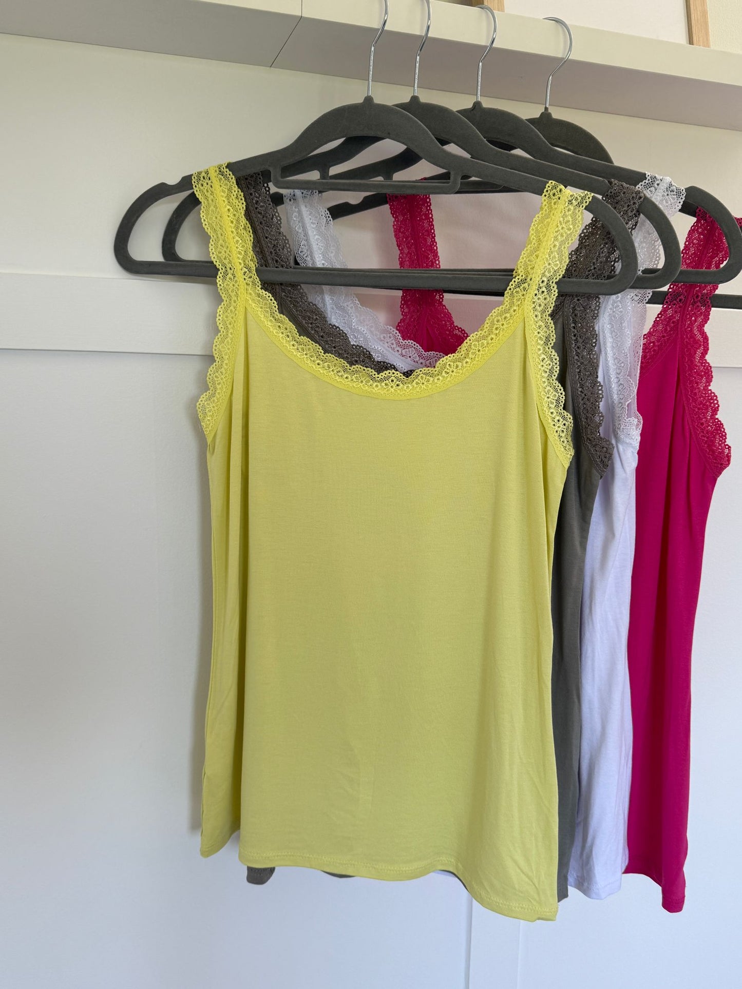 Lace Trim Basic Vest | Lots of Colours