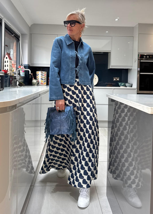 Thora Denim Bow Tie Jacket