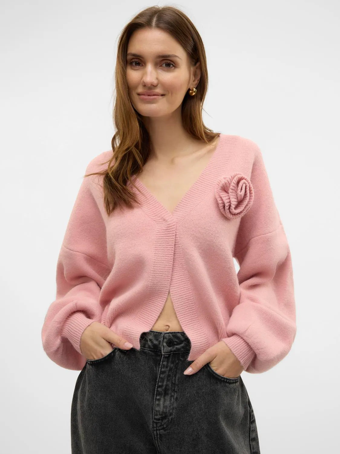 Carrie Grey Corsage Cardigan