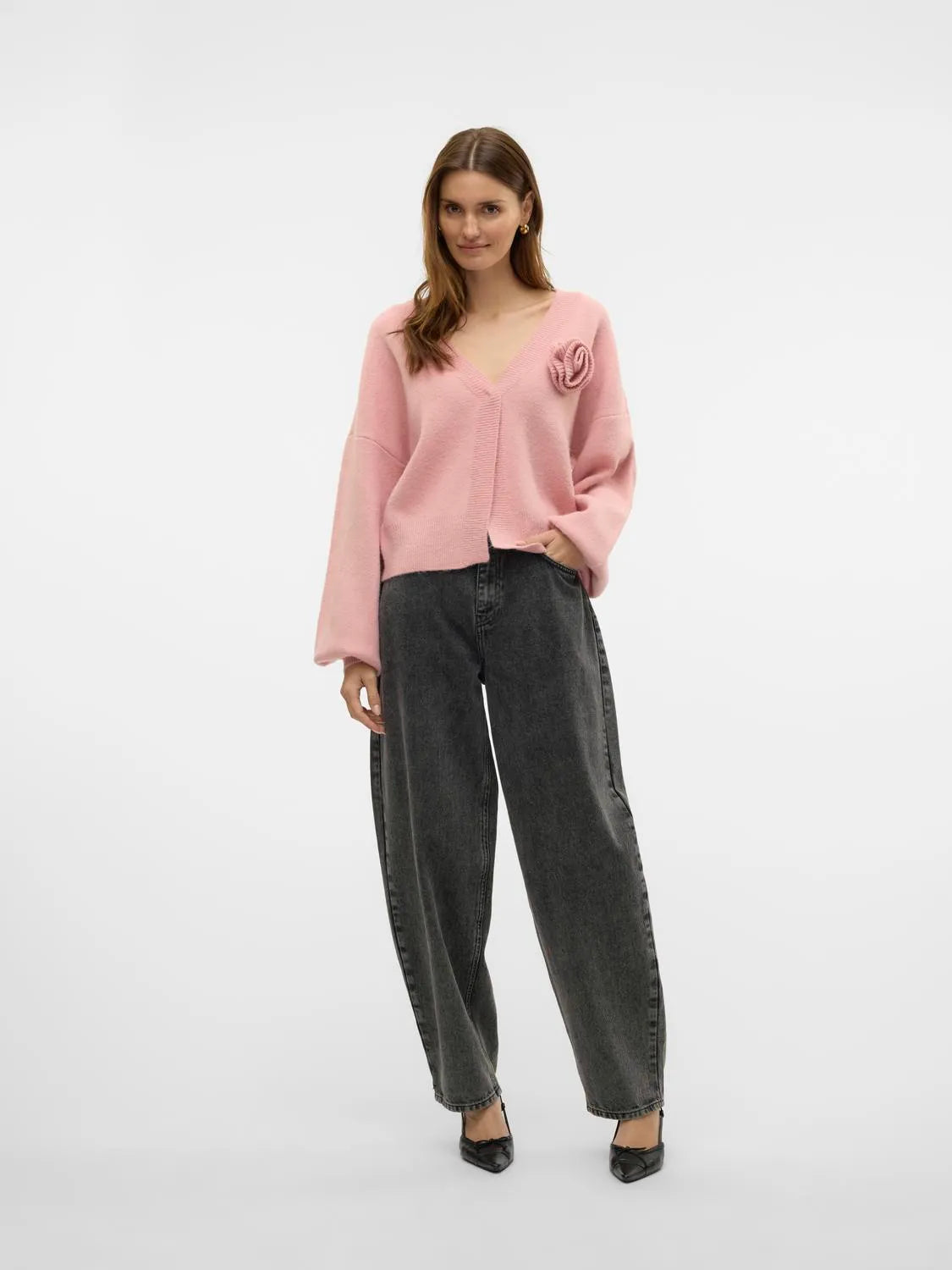 Carrie Grey Corsage Cardigan