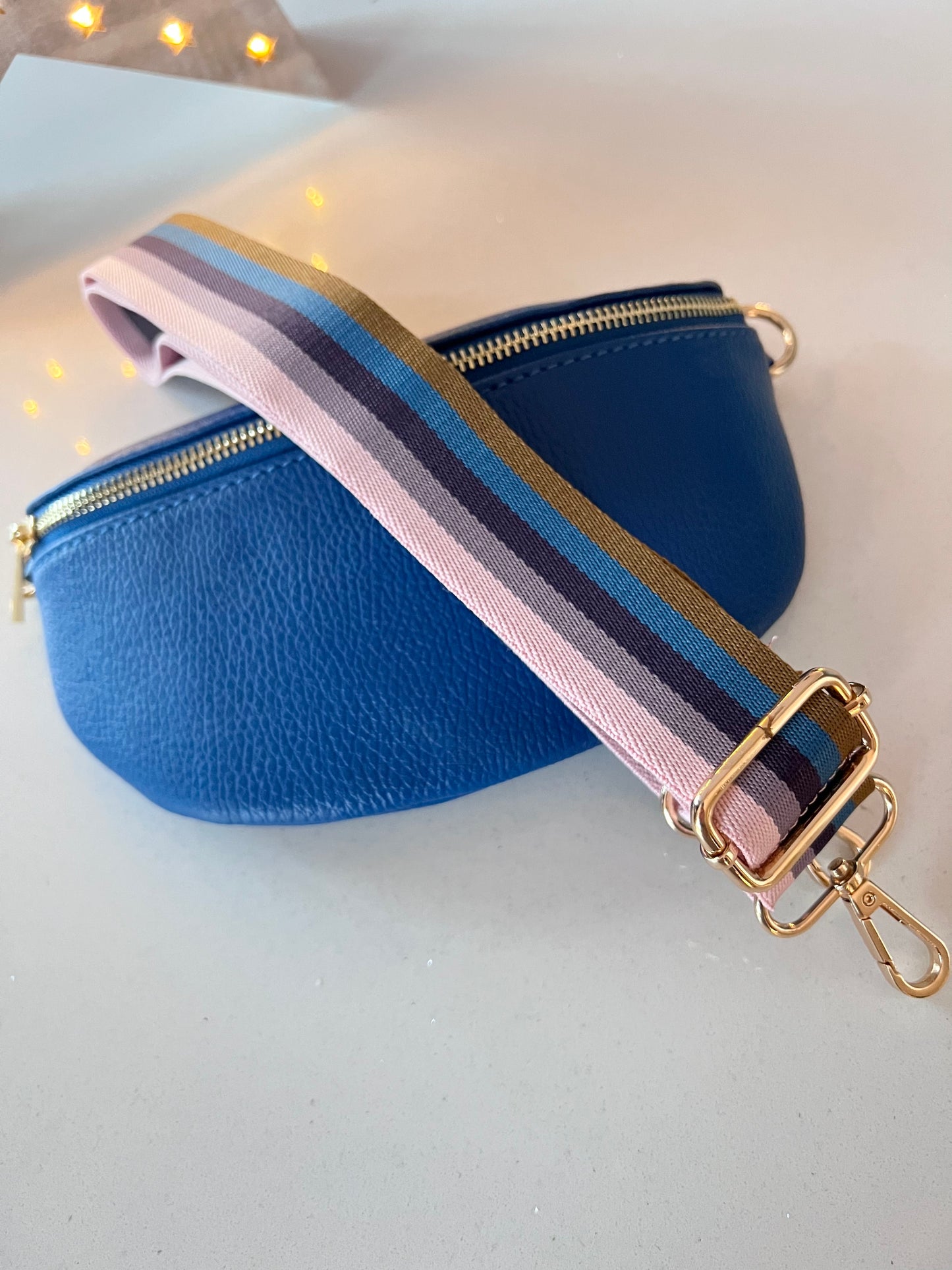 Cobalt Leather Bum Bag