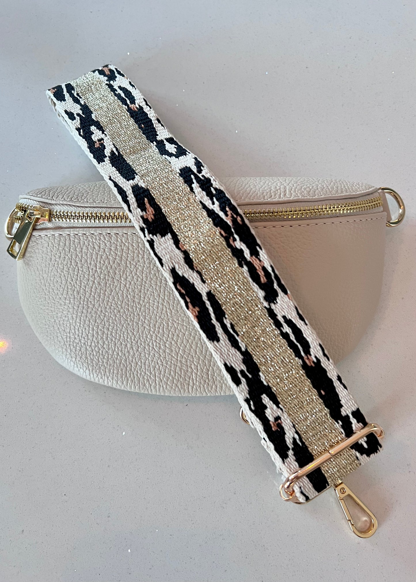 Taupe Leather Bum Bag