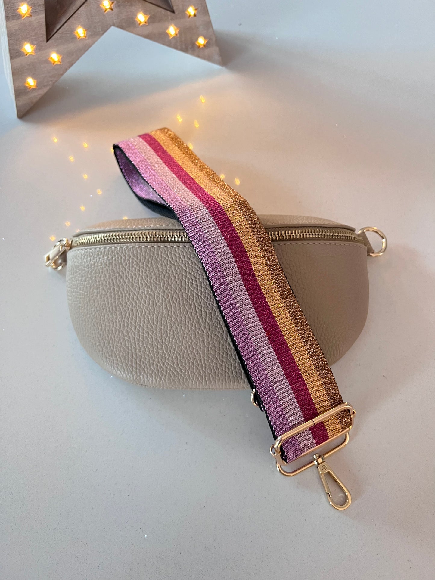 Cream Leather Bum Bag
