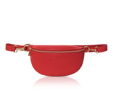 Red Leather Bum Bag