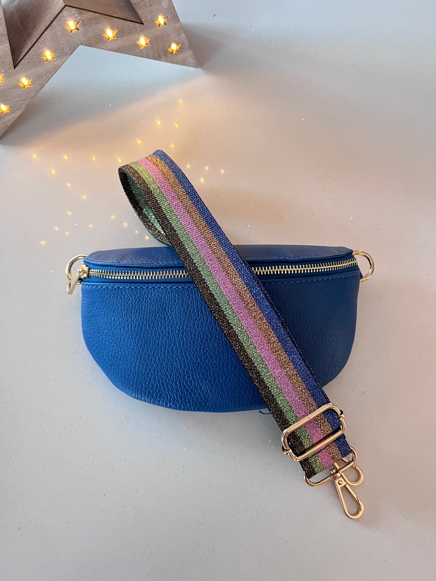 Cobalt Leather Bum Bag