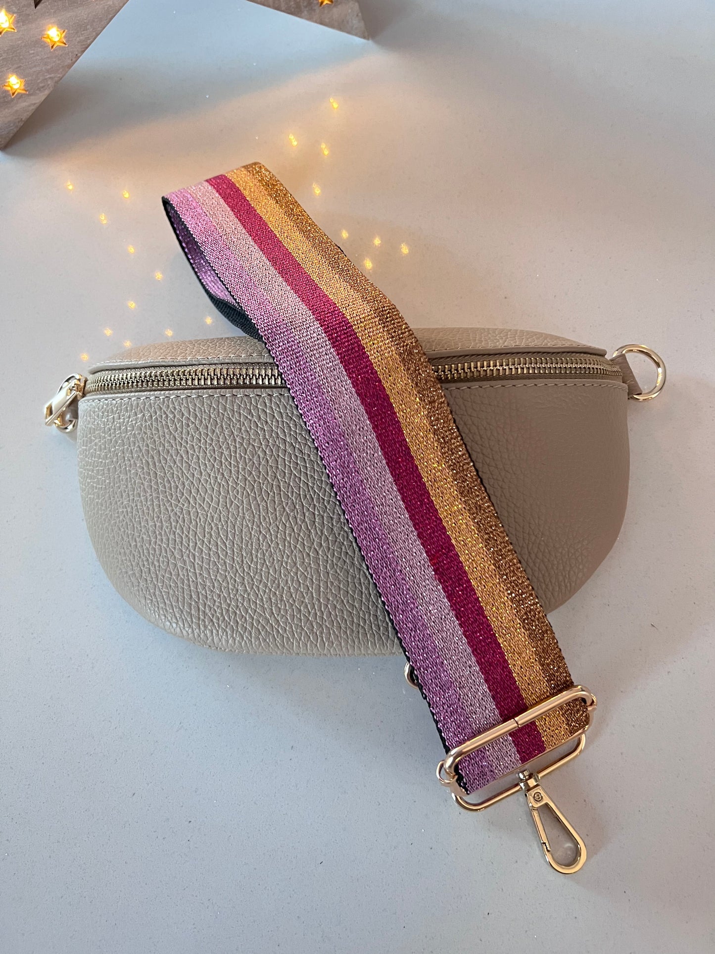 Taupe Leather Bum Bag