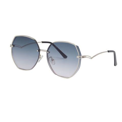 PALMA Blue/Silver Hex Sunglasses