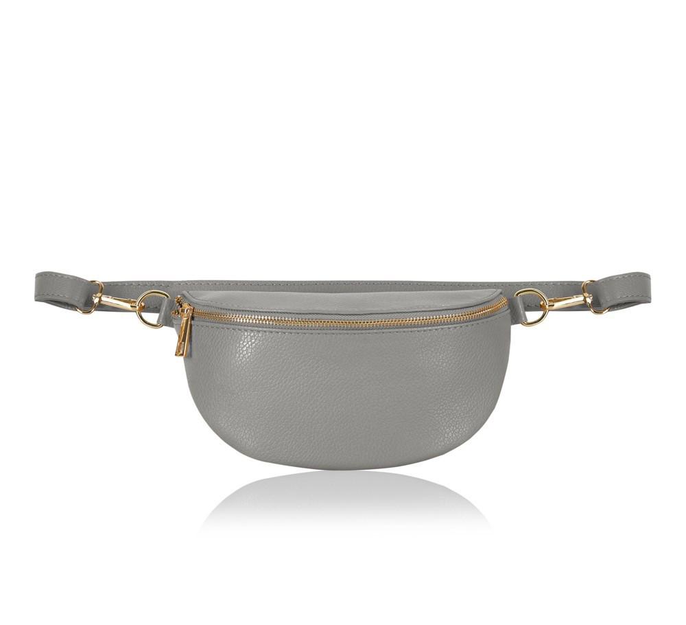 Silver Leather Bum Bag