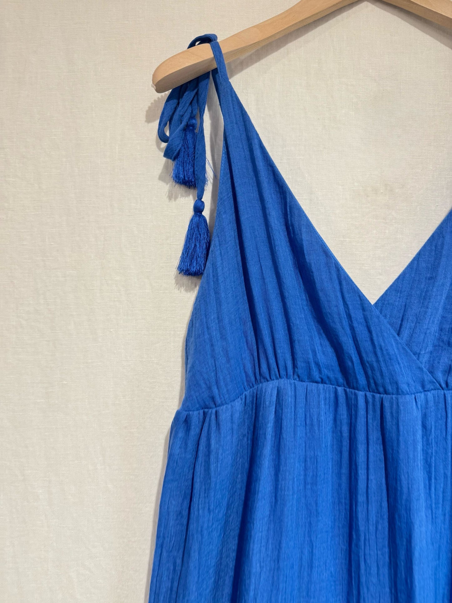 Kelly Green Tie Strap Tiered Maxi Dress