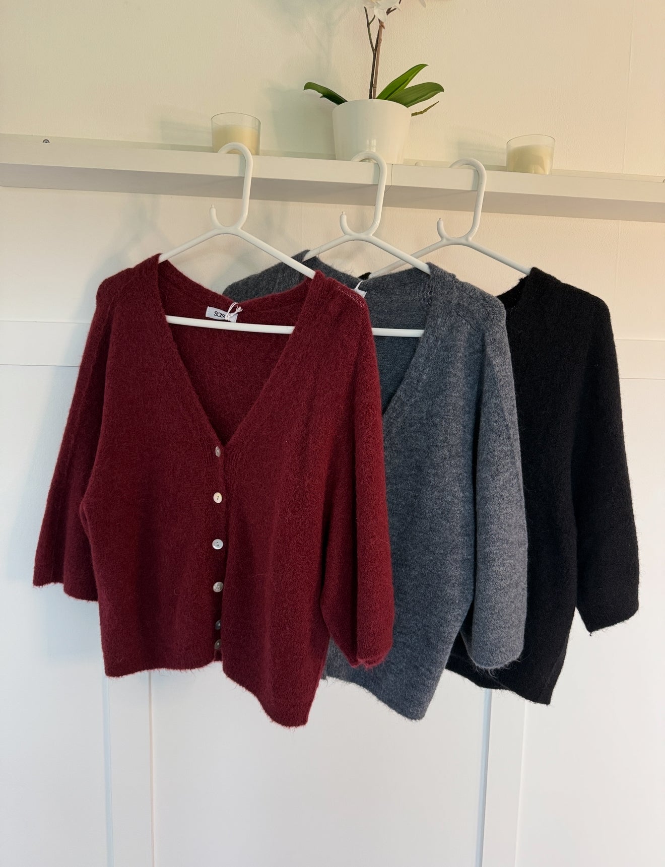 Half Sleeve Alpaca Mix Cardigan | 3 Colours