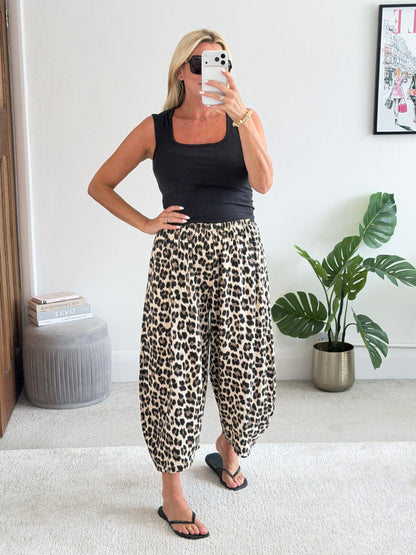 Camouflage Print Cocoon Trousers