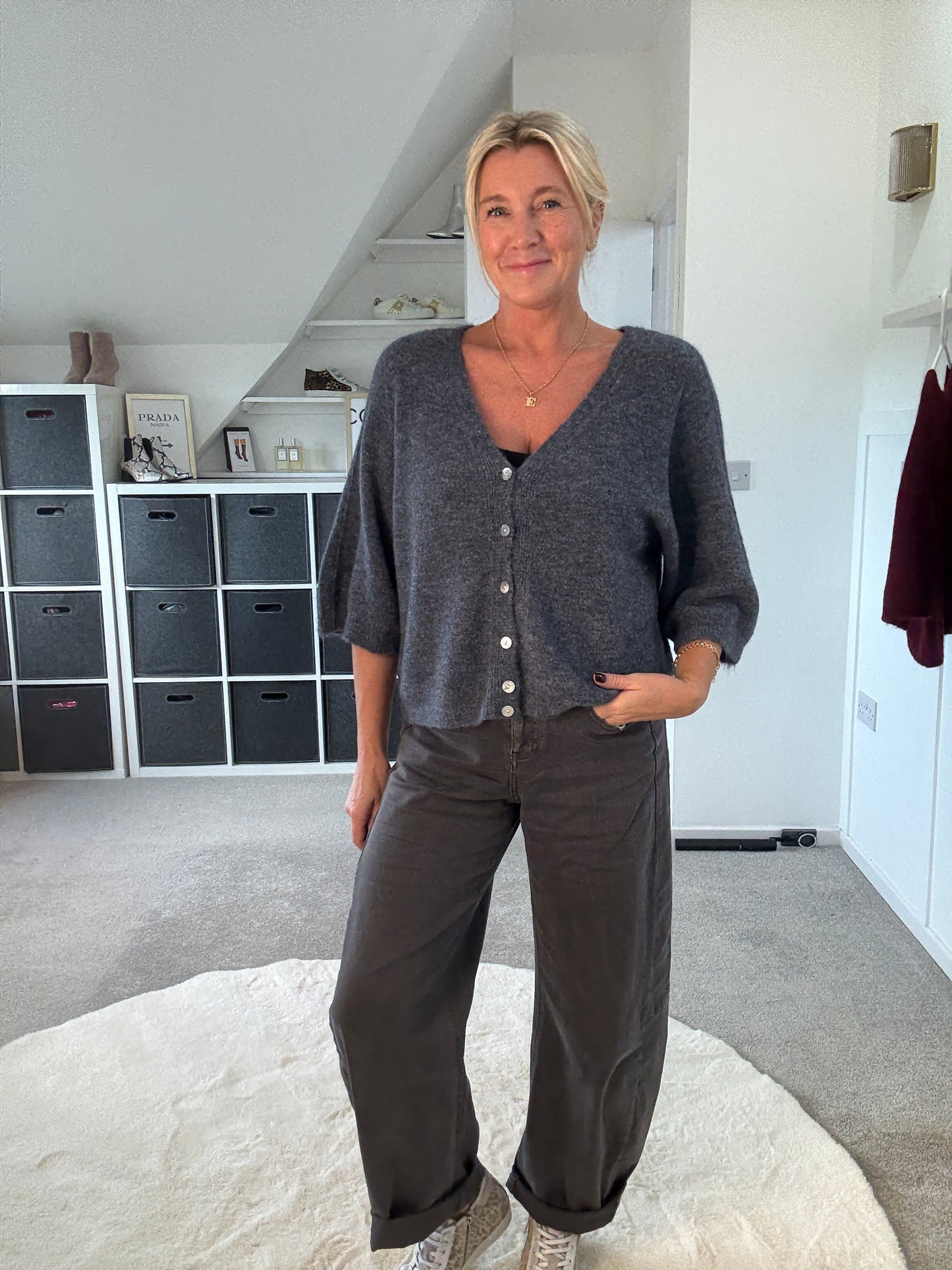 Half Sleeve Alpaca Mix Cardigan | 3 Colours