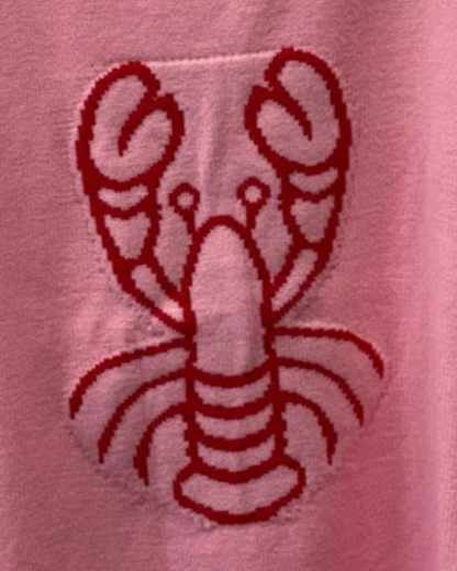 Navy/Red Lobster Motif Tank Top