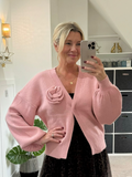 Carrie Pink Corsage Cardigan