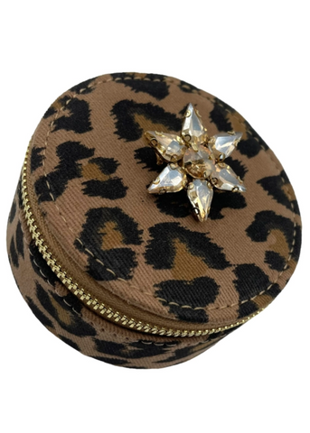 Leopard Star Jewellery Travel Pot
