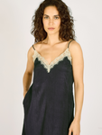 Midnight Lace Drew Slip Dress