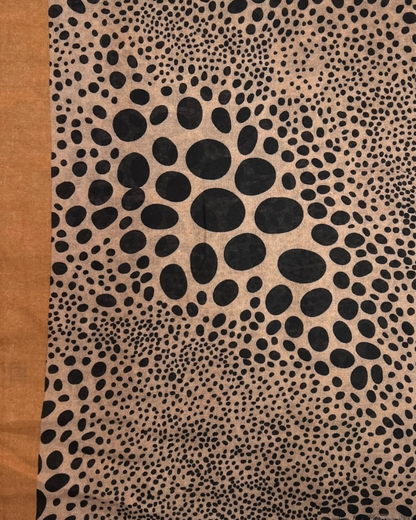 Brown Leopard Dots Print Scarf
