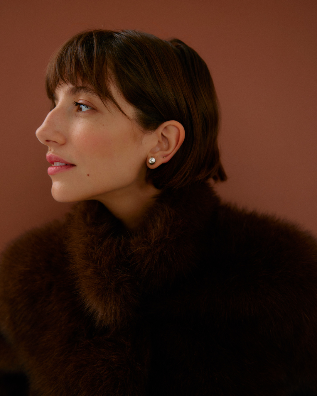 Chocolate Monroe Faux Fur Jacket
