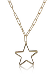Silver Single Star Chain Necklace