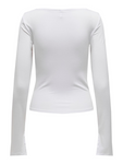 Felina White Boat Neck Top