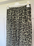 Khaki Leopard Pocket Slim Barrel Cargo Joggers