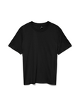 Black Paulina Basic Cotton T Shirt