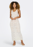 Cream Crochet Beach Dress