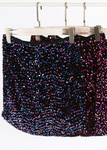 Multi Colour Sequin/Velvet Mini Skirt