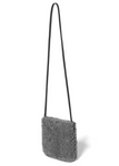 Grey Small Faux Shearling Cross Body Bag