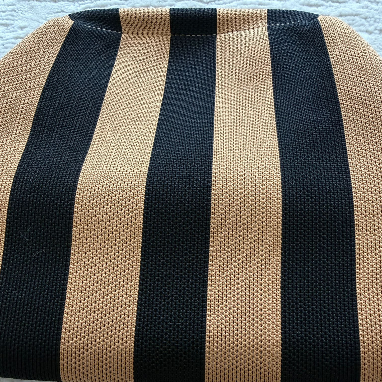 Orange/Pink Woven Stripe Soft Pouch Clutch Bag