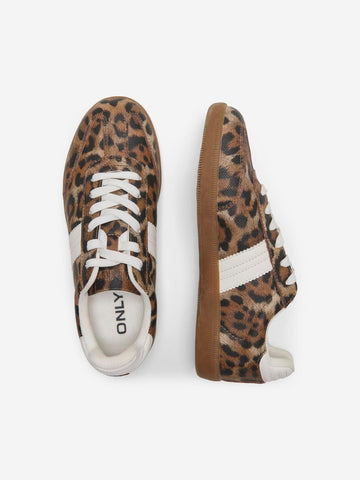 Amber Leopard Lace Up Trainers