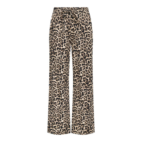 Clara Leopard Cotton Trousers