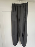 Black Slim Barrel Cargo Joggers