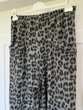 Khaki Leopard Pocket Slim Barrel Cargo Joggers