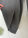 Grey Slim Barrel Cargo Joggers