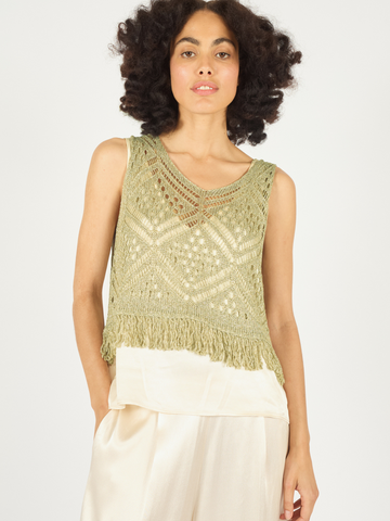 Gold Crochet Bella Top