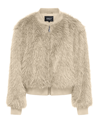 Manny Phantom Faux Fur Bomber Jacket