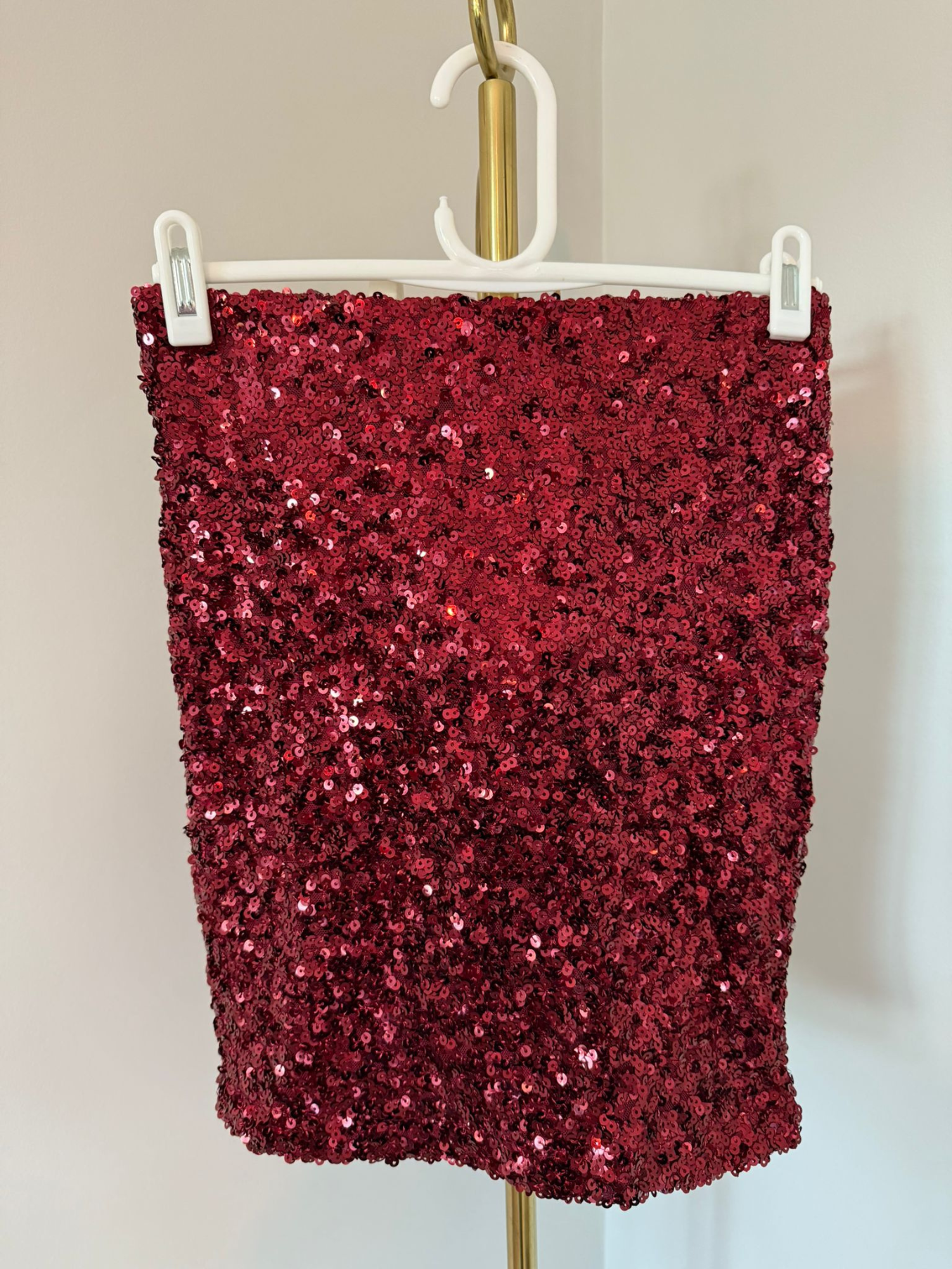 Black/Silver Sequin Mini Skirt