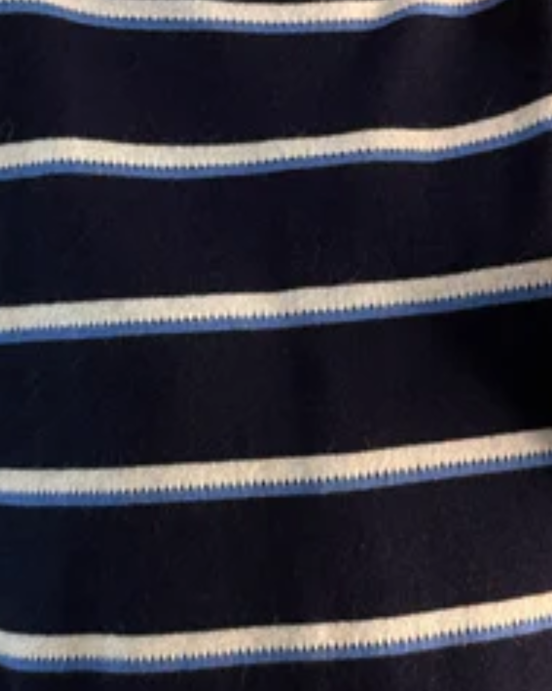 Coral Stripe Merino/Cashmere Mix Knit