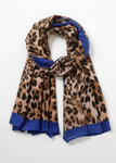 Fuchsia/Grey Leopard Print Scarf