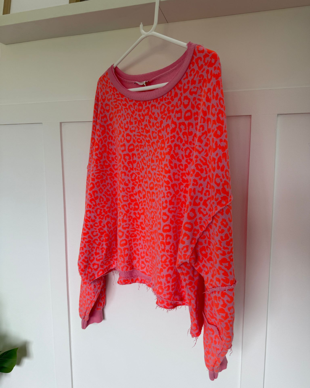 Chocolate Leopard Oversized Sweatshirt