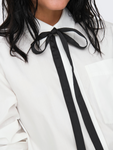 Moco White Shirt With Black Tie