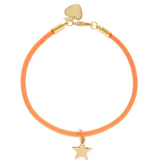 Blue Elastic Heart & Star Bracelet