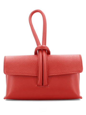 Red Loop Clutch/Cross Body Bag