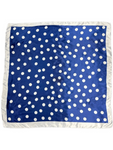 White/Black Polka Dot Silk Touch Square Scarf